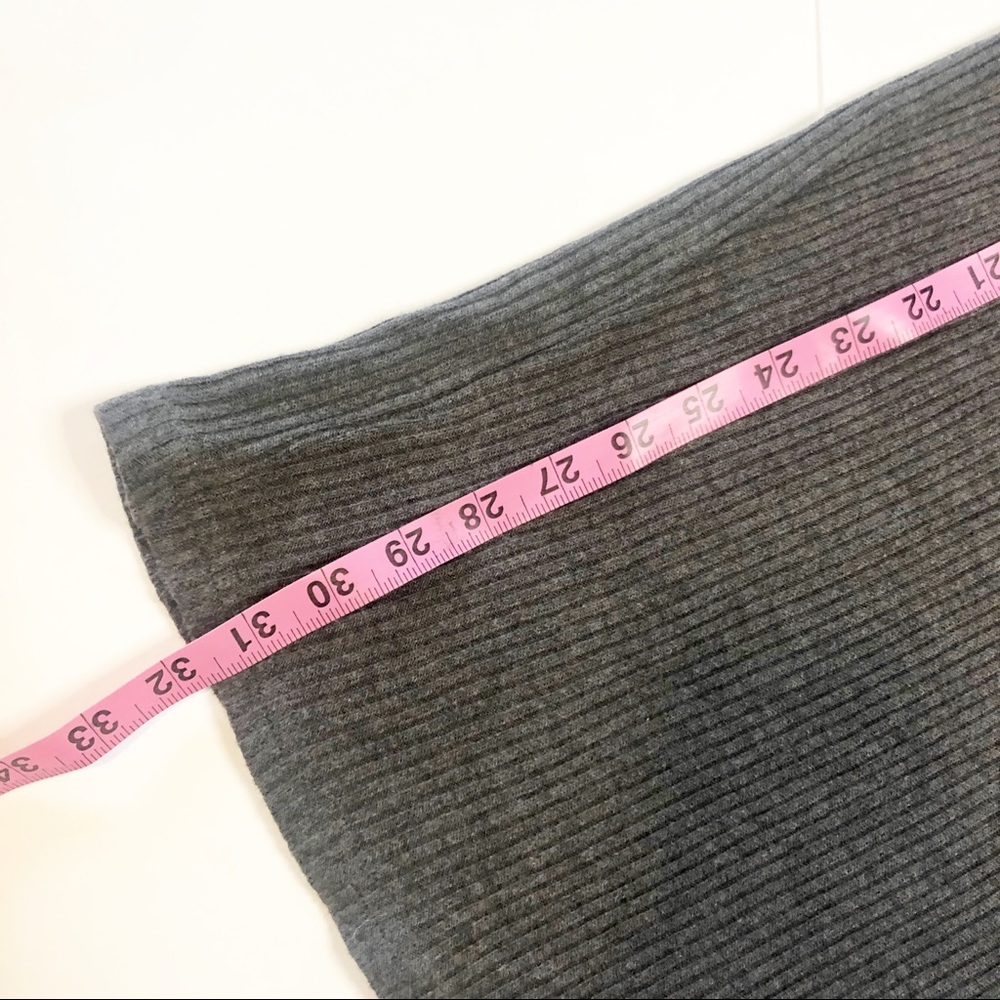 Brandy Melville Gray Ribbed T-Shirt Mini Dress - Picture 10 of 10